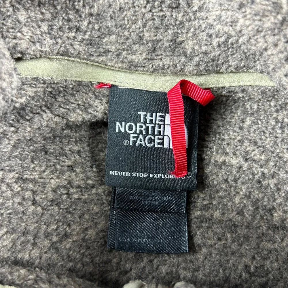 The North Face Gordon Lyons Pullover Mens XXL‎ Brown Heather Fleece Quarter Zip